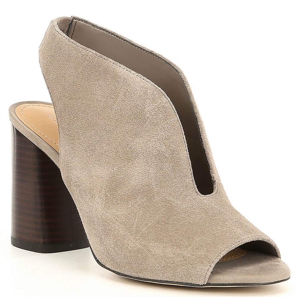 Gibson & Latimer Slingback Suede Heels 9